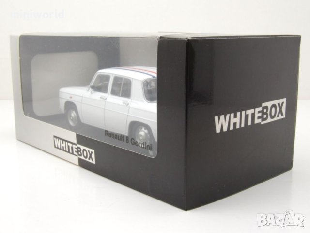 Renault 8 Gordini 1964 - мащаб 1:24 на Whitebox моделът е нов в кутия, снимка 8 - Колекции - 44491230