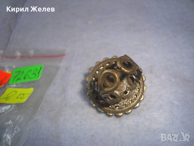 РЕТРО - ВИНТИДЖ БРОНЗОВ СКЪПОЦЕНЕН АРТ ДЕКО РЕГУЛИРУЕМ ФИЛИГРАНЕН СТИЛ ПРЪСТЕН с КРИСТАЛИ 72631, снимка 9 - Пръстени - 36380618