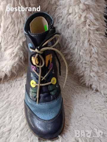 Цветни, ежедневни, дамски боти,от естествена кожа, код 366/145, снимка 9 - Маратонки - 51776224