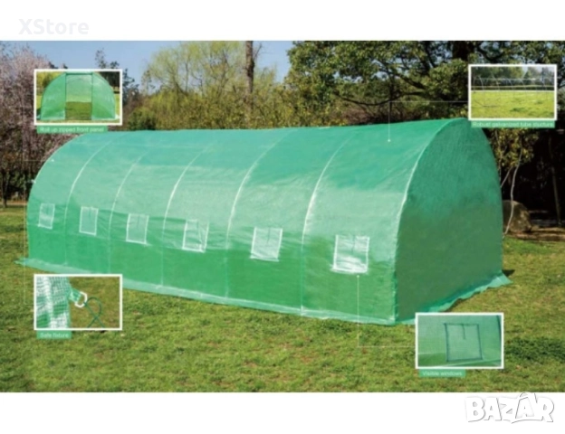 Сглобяема оранжерия - парник с 2 врати и UV защита 180-ГРАМА НА КВ.М., снимка 3 - Други стоки за дома - 52218646