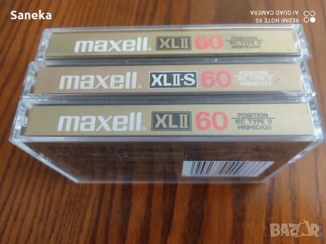 MAXELL XL II,XL II-S 60, снимка 3 - Аудио касети - 49189674