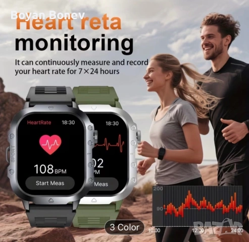 Смарт часовник много функции нов, снимка 6 - Смарт часовници - 53736828