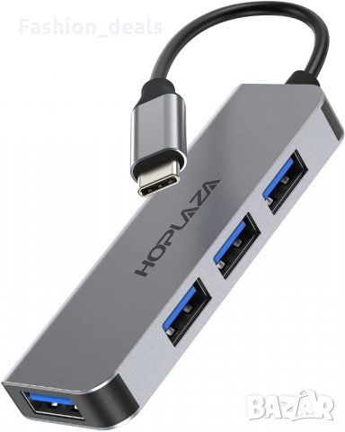  Нов Хъб с 4 порта USB 2.0 за компютър / лаптоп Адаптер концентратор