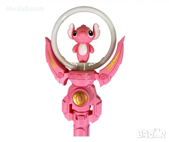 Светещ и въртящ се жезъл, Lilo and Stitch, снимка 2 - Дрънкалки и чесалки - 48947905