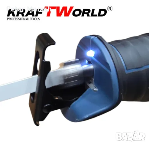 Професионален Акумулаторен Саблен Трион KraftWorld + 3 ножчета, снимка 6 - Други инструменти - 50358438