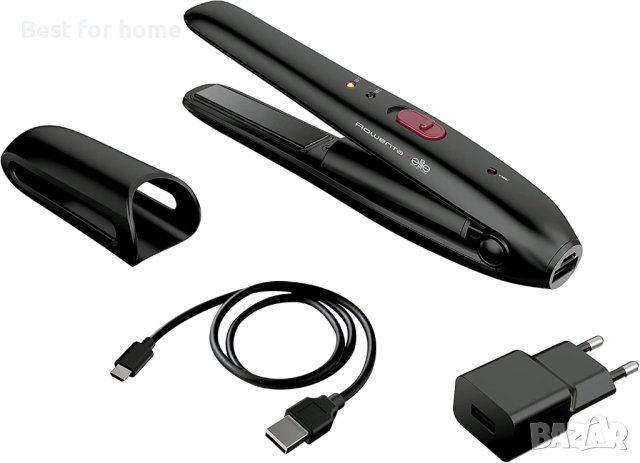 Rowenta Nomad For Elite Touch-up & Go,Керамична преса за коса,акумулаторна батерия,200градуса, снимка 7 - Преси за коса - 40410376