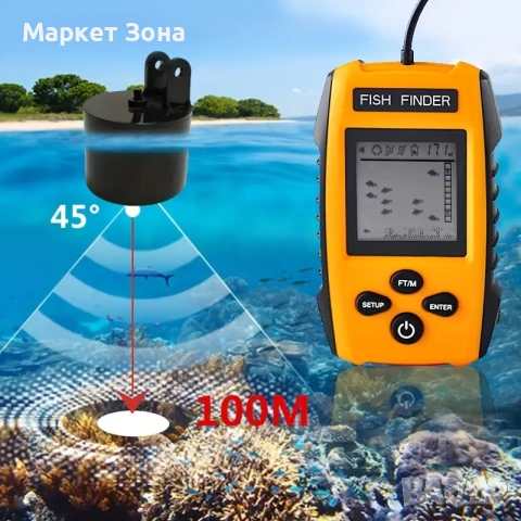 Преносим сонар Водоустойчив – Тайната на добрия рибар, снимка 2 - Екипировка - 51704470