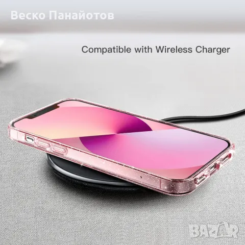 Блестящ калъф JETech за iPhone 13 6,1 инча, снимка 4 - Калъфи, кейсове - 49468946
