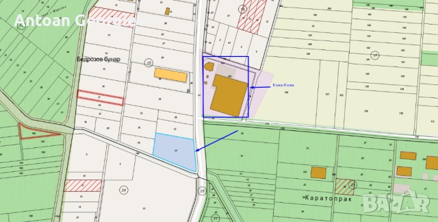 Парцел в с. Марково, м. БЕДРОЗОВ БУНАР