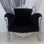 Детски бароков фотьойл в черно, снимка 3