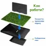 Тренировъчна тоалетна за домашни любимци с изкуствена трева 76 x 51 см, снимка 2