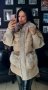 Дамско луксозно палто кашмир вълна и лисица код 254, снимка 1 - Палта, манта - 35937975