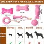 Нов комплект играчки за куче 6 броя дъвчене, почистване на зъби Игра, снимка 2