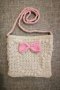 Детска плетена чанта Мини маус 