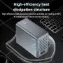 Настолна GaN зарядна станция с 6 порта и LCD дисплей, USB-C до 140 W, снимка 6