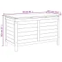 vidaXL Градинска ракла антрацит 99x49,5x58,5 см чам масив, снимка 8
