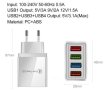 Мощно USB 4х Порта Бързо Зарядно за Смартфон Таблет iPhone iPad Xiaomi Huawei Quick Charge 3.0 Sony, снимка 2