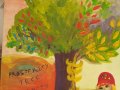 Голяма картина Дървото на Просперитета символизъм маслени бои, снимка 6
