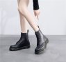 Дамски боти от естествена кожа в стил Martin Boots ®, Британски стил, 4цвята - 023, снимка 16