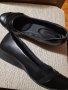 раз.40 СТЕЛКА-26,5см ЧЕРНИ ОБУВКИ С ПЛАНФОРМА-3см ОТ МЕКА КОЖА УДОБНИ носени само веднъж, снимка 7