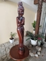 Страхотна огромна антикварна дървена фигура статуетка скулптура , снимка 5
