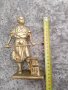 Стара масивна бронзова статуетка на ковач, снимка 2