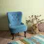 Фотьойл кресло в синьо-зелен цвят, снимка 5