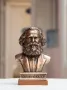 Бюст на Карл Маркс-медна галванопластика., снимка 1