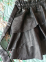 Дамска кожена пола с волани , снимка 4
