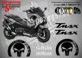 Yamaha T-Max TMax T Max стикери The Punisher, снимка 3