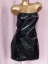 L Черна рокля от лак/ винил /, снимка 5