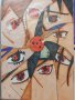 Рисунка аниме Наруто Какаши Саске Итачи Kakashi Sasuke Itachi Naruto anime, снимка 1 - Картини - 41842423