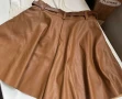 къси кожени панталонки с колан , снимка 3