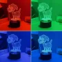 Холограмна 3D LED лампа Сладко куче,RGB Седемцветен Интелигентен Контрол,USB , снимка 6
