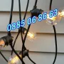 Светещи крушки 10 броя топло бяла светлина, гирлянд с дължина 6 метра , снимка 2