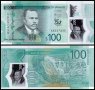 ❤️ ⭐ Ямайка 2022 100 долара полимер UNC нова ⭐ ❤️, снимка 1