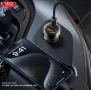 12V Зарядно за автомобил XO-CC60 60W/ PD, USB QC 3.0 / Type-C - Type-C кабел / Прозрачен / Баркод : , снимка 1