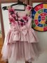 детска рокля розова-128