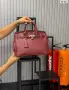 Hermes Birkin Луксозна Дамска Чанта С Декоративен Шал - Различни Цветове Код SEM-795, снимка 9