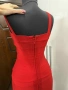 Червена Бандажна Рокля, снимка 4