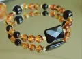 Елегантна гривна с Кехлибар, Турмалин и Ахат, снимка 1