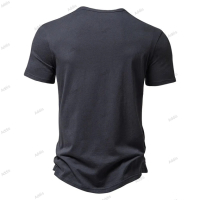Мъжка едноцветна лятна тениска с къс ръкав, 4цвята , снимка 12 - Тениски - 44776441