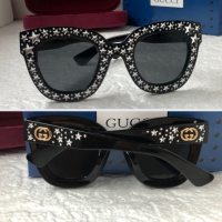 Gucci дамски слънчеви очила с камъни тип котка, снимка 1 - Слънчеви и диоптрични очила - 36172378