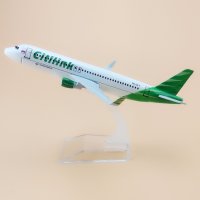 Еърбъс 320 самолет модел макет Citilink метален A320 нискотарифни полети лайнер пътници, снимка 1 - Колекции - 41564921