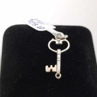 Сребърна висулка ключ-0,82гр/925, снимка 1 - Колиета, медальони, синджири - 41468984