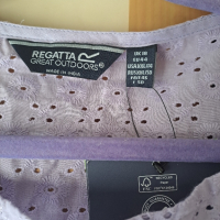 Памучна блуза в люляков цвят, снимка 6 - Тениски - 44794503