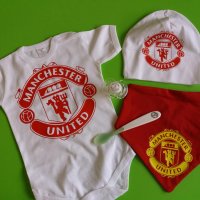 Тениска и боди Манчестър Юнайтед за баща и бебе, снимка 6 - Тениски - 33479518