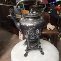 Посребрен чайник №4552, снимка 1 - Антикварни и старинни предмети - 42322710