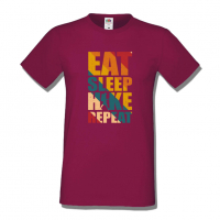 Мъжка тениска Eat Sleep Hike Repeat,Къмпинг,Планина,Изненада,Подарък,Поход,Връх,Хижа,, снимка 7 - Тениски - 36348723