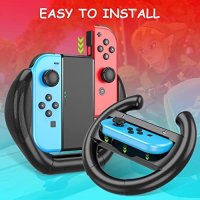Нов Комлект Mooroer състезателен волан съвместим с Nintendo Switch/Switch OLED Joy/Деца Игра, снимка 2 - Други игри - 41261027